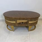 Oval texture Table